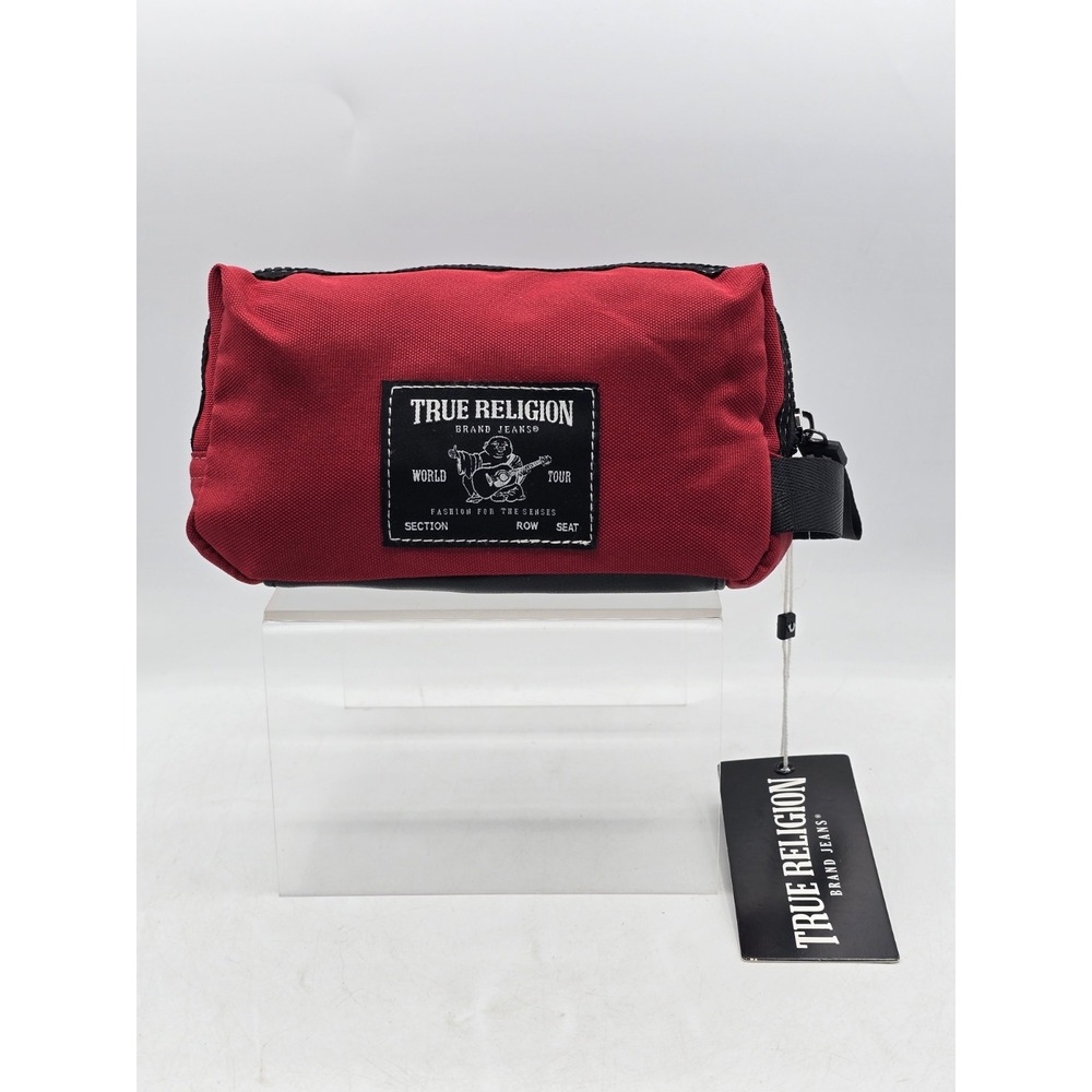 NWT True Religion Polyester Pouch - Color‎ Red - 8.75" Long